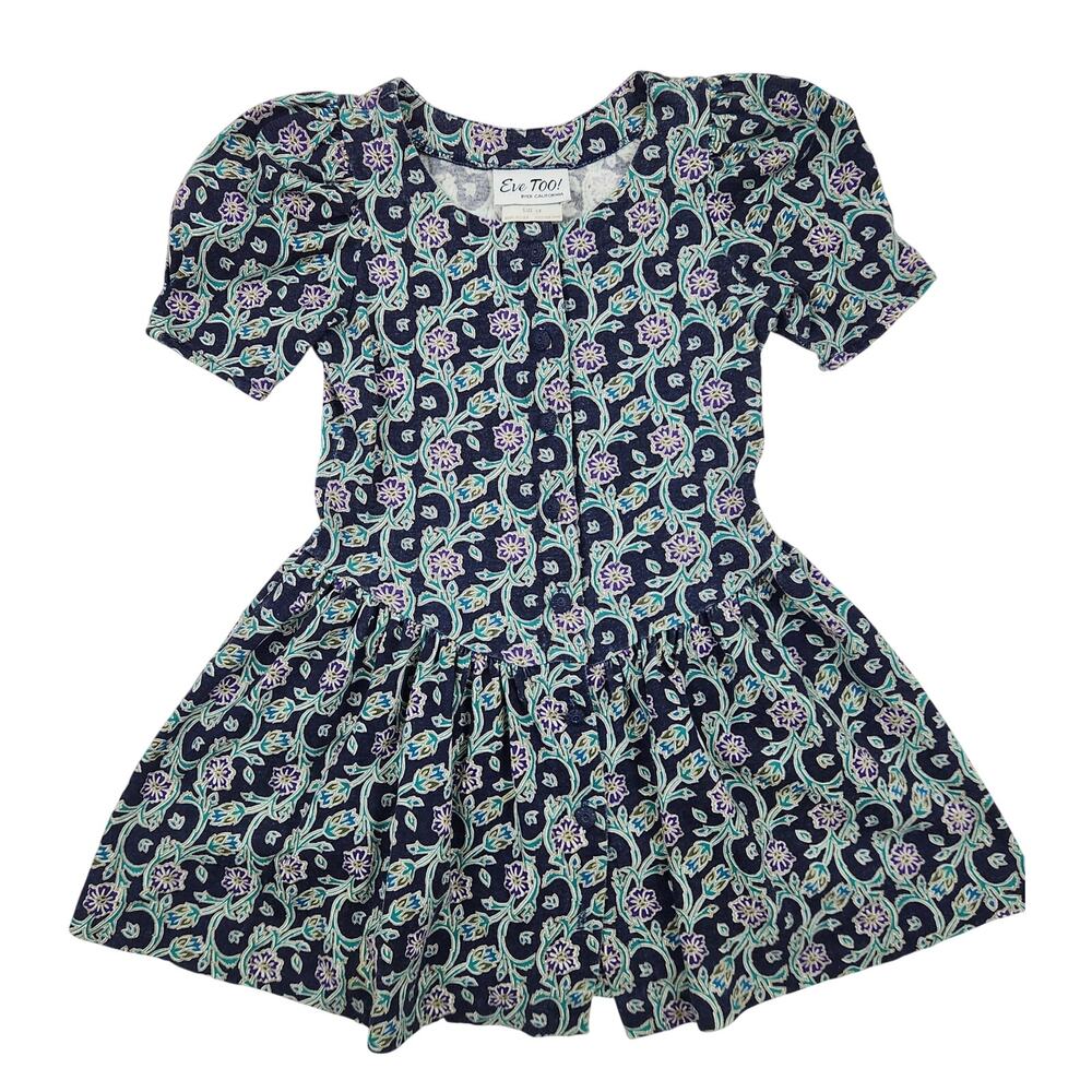 Eve Too! 6X Vintage 90s Floral Drop Waist Dress Cottagecore